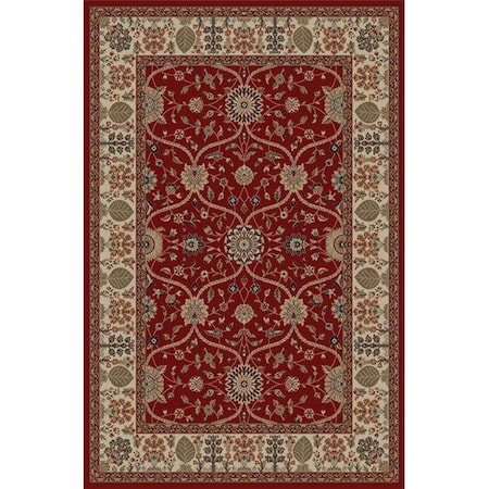 Concord Global Trading Concord Global 49004 3 ft. 11 in. x 5 ft. 7 in. Jewel Voysey - Red 49004